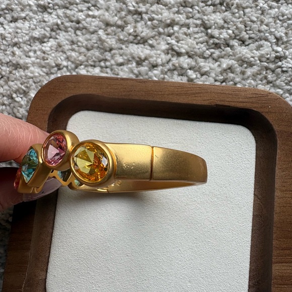 Julie Vos Gold Bracelet with Pink and Blue Stones - Picture 6 of 7